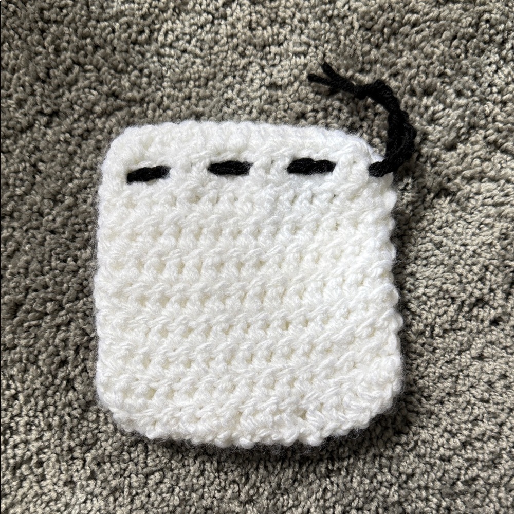 Crochet Drawstring Pouch